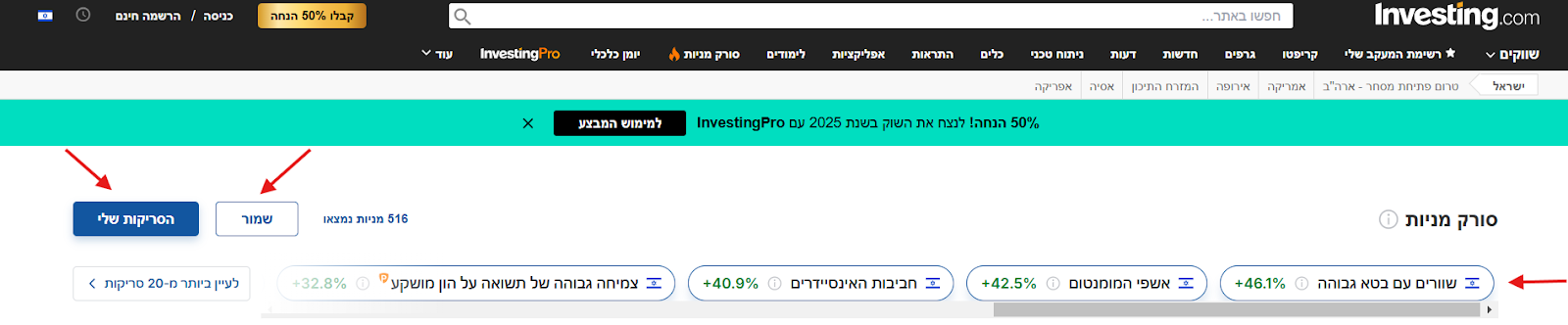 אסטרטגיות השקעה מובילות